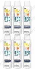 6 PACK -  Degree Unlimited MARINE Dry Spray Antiperspirant Deodorant 3.8 oz Each