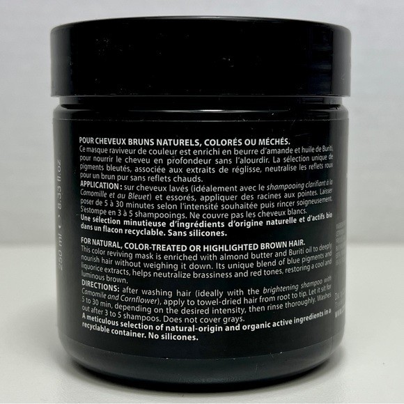 Christophe Robin Shade Variation Mask ASH BROWN Enhances Color Nourishes 8.33oz