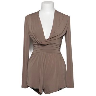 NLY Trend, Body, Größe: XS, Everyday Playsuit, Beige, Elasthan/Polyester #GAj