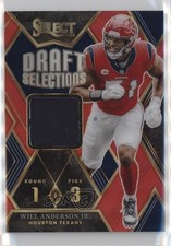 2023 Panini Select Draft Selections Memorabilia Red Prizm Will Anderson 0nr3