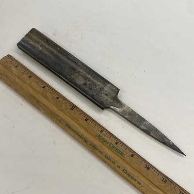 Vintage 11'' Buck Bro's Cast Steel Tang Sweep Gouge 1-1/2'' Chisel Stag Logo M0335