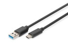 DIGITUS Câble de Connexion USB 3.2 Gen1-1.0 m - USB A (mâle) à USB C (mâle) - 5