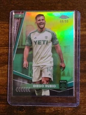 2024 Topps Chrome MLS Green Refractor #62 Diego Rubio 68/99 Austin
