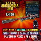 Borderlands 4✨ FEARSTALKER SNIPER LEVEL 60 DLC GOD ROLL BL4 GEAR ✅PC-PS-XBOX✨
