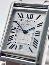 Cartier Tank XL Steel 31mm Automatic Men’s Watch WSTA0053 W/ Extension 2029 2