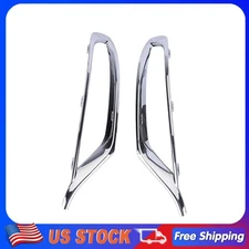 For 2015-2022 Chrysler 300 2 Pcs Chrome Fog Light Lamp Cover Trim Bezels Front