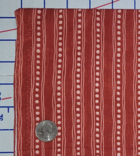 Candy Kisses Red Stripe Polka Dots Valentines Christmas Moda Cotton Fabric BTY - Picture 3 of 6