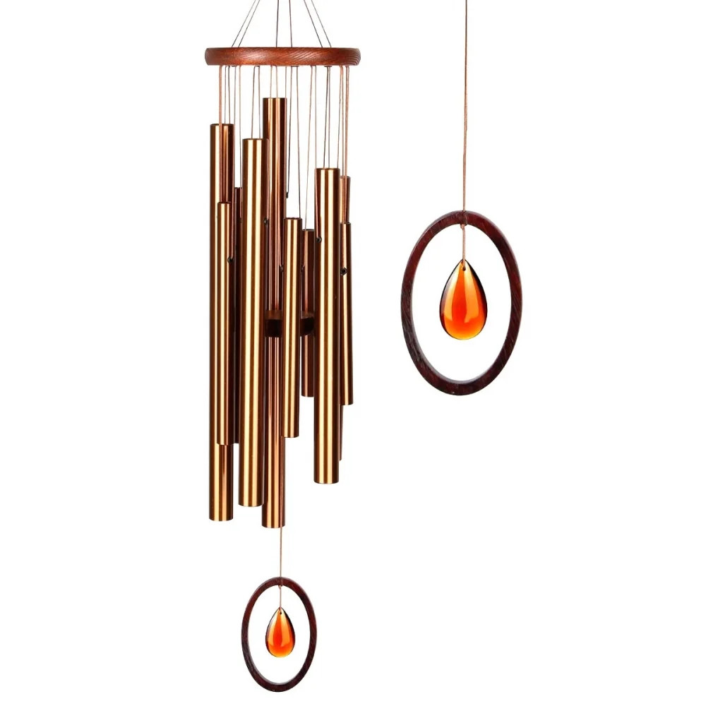 Chimes Of Crystal Silence 27"" Wind Chime - Bronze