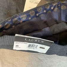 Lauren Ralph Lauren Men's Size 40x30 Gray Stretch Suit Dress Pants Nwt