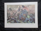 12 X 9 Civil War 1968 Print - Charge of 54th Massachusetts on Fort Wagner, SC