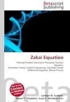 Lambert M. Surhone (U. A.) | Zakai Equation | Taschenbuch | Englisch (2026)