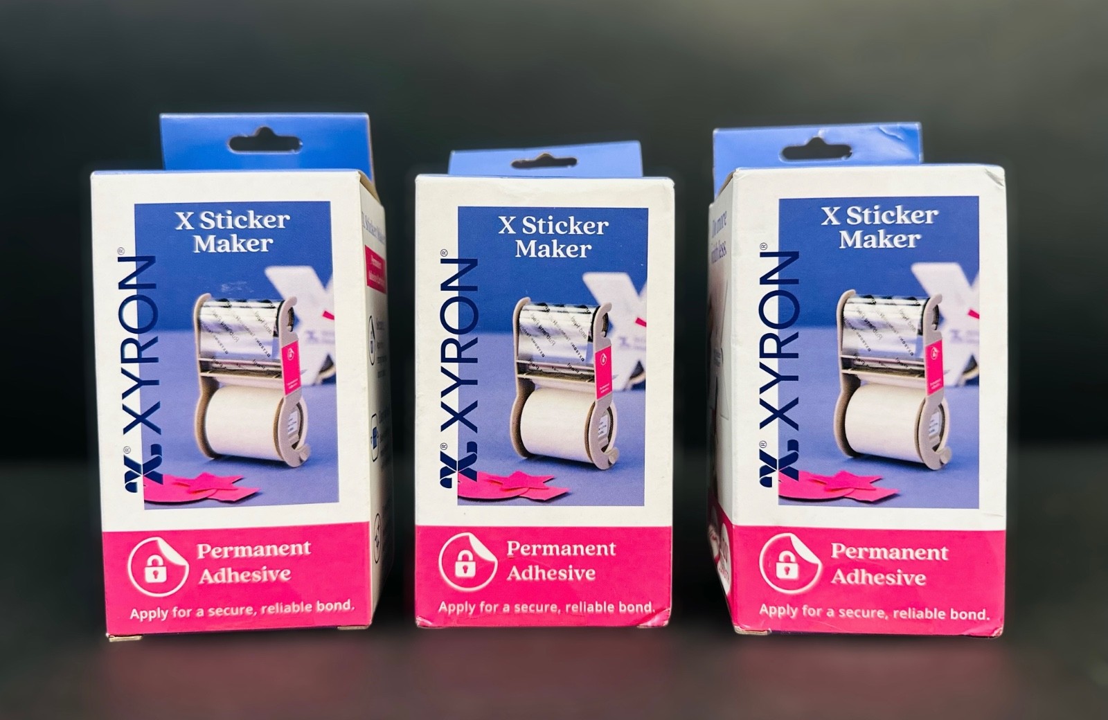 Xyron Permanent Adhesive Refills for X150 Sticker Maker 1.5"x20ft 3-Pack