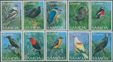 Samoa 1988 SG788-797 Bird set MNH