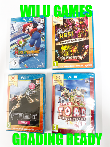 Nintendo Wii U Spiele Fast Racing NEO Mario Tennis Ultrasmash Captain Toad Steamw