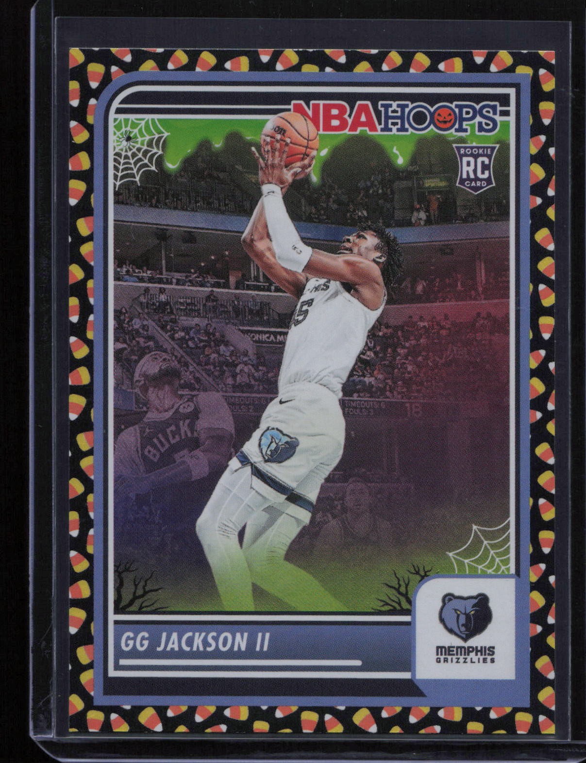 2023-24 Hoops Haunted Hoops #43 GG Jackson II Holo Candy RC