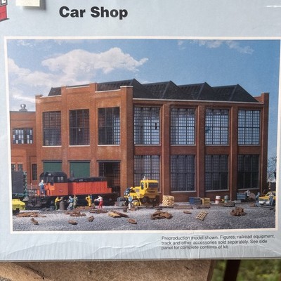 Walthers Cornerstone HO Car Shop Building Kit 933-3040 NIB Sealed
