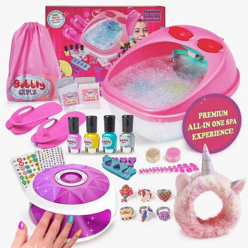 Kids Spa Day Kit for Girls - 42+ Piece Set with Waterfall Foot Spa - Perfect ...