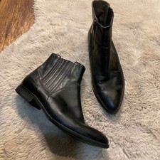 Italeau Black Booties Pointed Toe 38 Bootie Womens Made In Spain