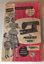 Instruction Manual Morse 600 Sewing Machine