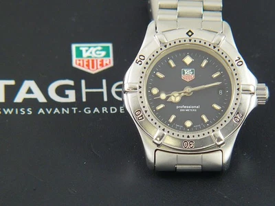 TAG Heuer 2000 WE1410-R 2000 Damenuhr mit schwarzem Zifferblatt Edelstahl EU - Bild 1 von 4