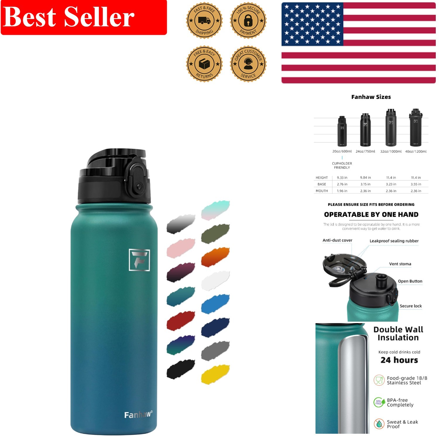With Chug Lid - Keeps Drinks Cold