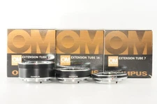 US Duty Paid Mint OLYMPUS OM System EXTENSION TUBE 7mm 14mm 25mm Set #4048