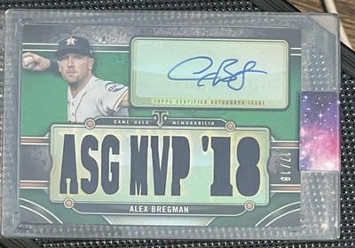 2024 Topps Triple Threads -Autograph Alex Bregman Emerald /18 - ASG 18 MVP Patch
