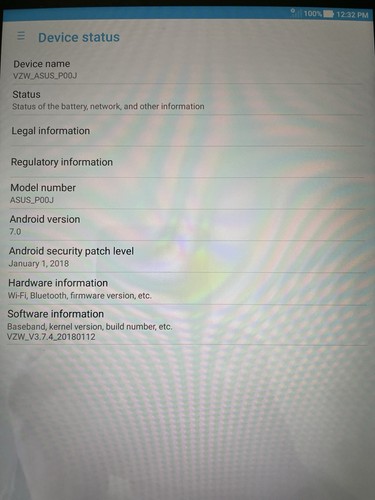 Tablet Asus ZenPad Z8s P00J 7.9" (WiFi + Verizon) 16GB Usada - Imagen 4 de 8