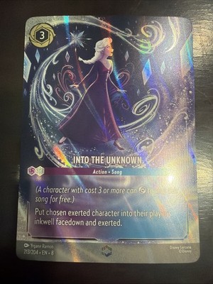 INTO THE UNKNOWN エンチャンテッド Into the Unknown (Enchanted) 213/204 Reign of Jafar Holo for sale