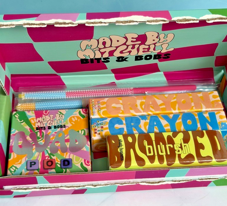 Made By Mitchell Bundle Brushes + Eye Quad + Eye Crayons + Blursh NWB Worth £82