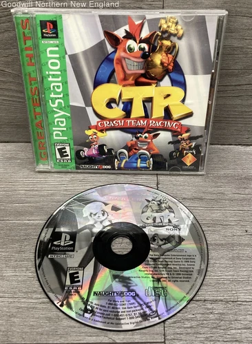 Crash Team Racing Sony PlayStation Video Game IOB W/Manual Tested Works