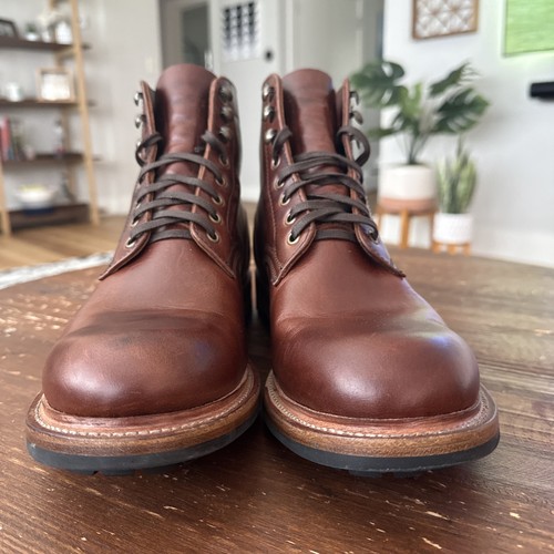 PARKHURST THE ALLEGANY MENS BOOT - MAHOGANY (645) Sz 10 **worn** - Picture 6 of 17