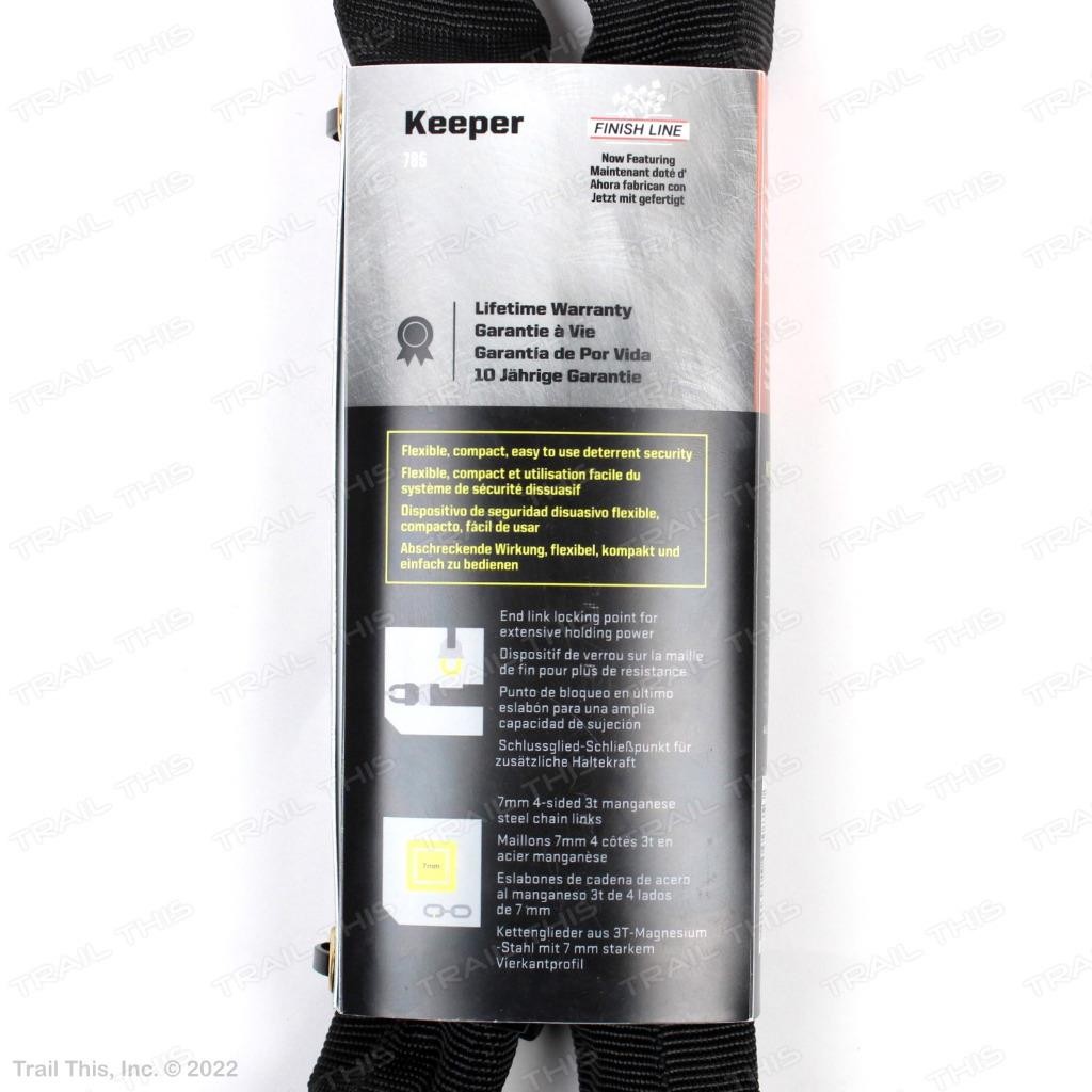 Kryptonite Keeper 785 Integrated Chain Bike Lock Keyed Steel 33.5" x 2.8'