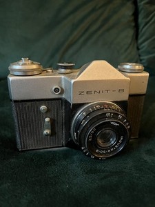 Zenit-B 35mm SLR Film Camera + Industar-50-2 50mm f/3.5 Lens M42 - Untested