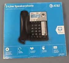 AT T Corded Telephone with Caller ID - Silver/Black AT ML17929 