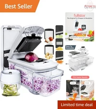 All-in-1 Vegetable Chopper Slicer Mandoline Grater Spiralizer Kitchen Essential