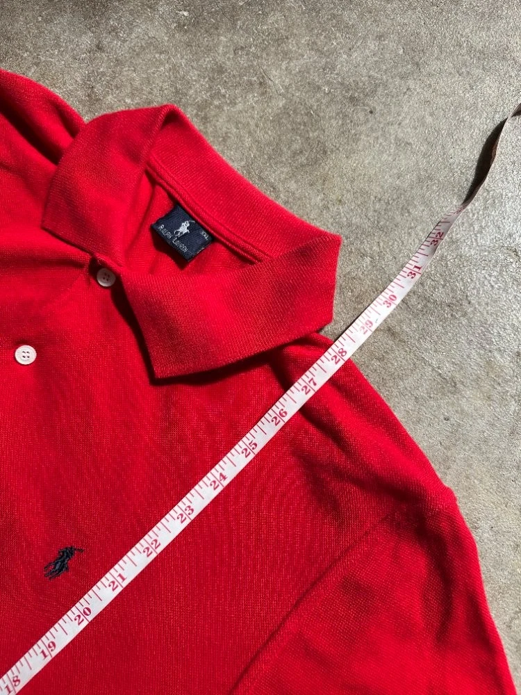 Polo Ralph Lauren Red Pique Cotton Polo Shirt