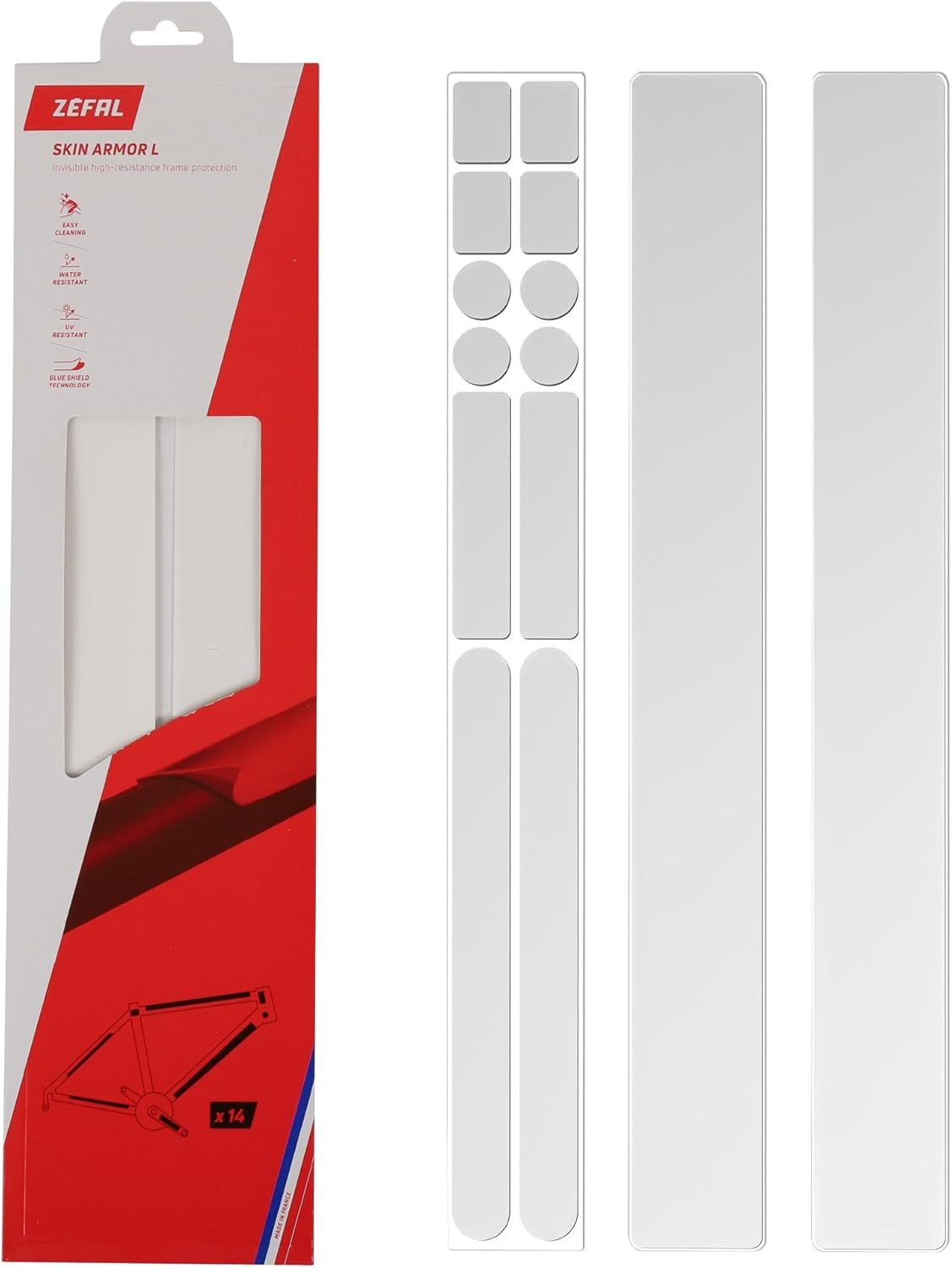 Zéfal Skin Armor Matt L kit de protection haut de gamme pour cadre VTT