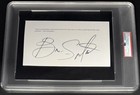 Bruce Springsteen Very Rare Signed Autograph PSA/DNA Encapsulated 7x9 Cut COA B