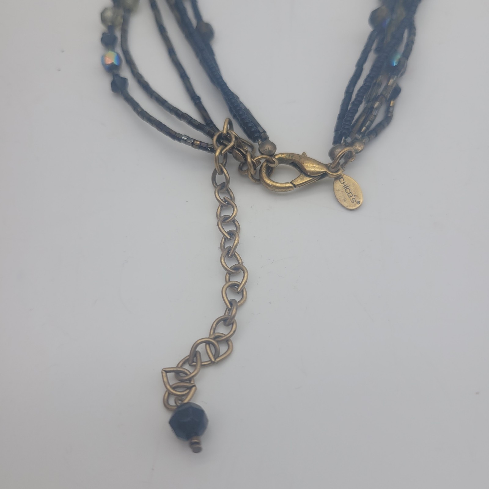Chico's Statement Necklace MultiStrand Wire Bold … - image 3