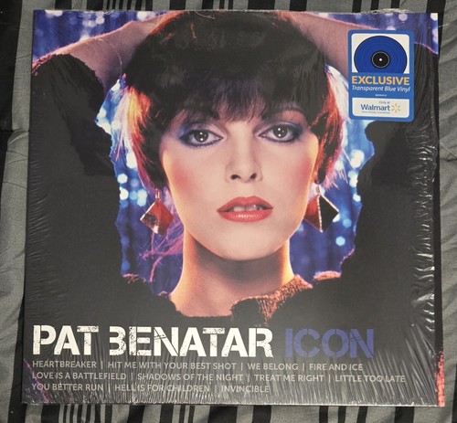 Pat Benatar Icon Greatest Hits LP Transparent Blue Vinyl Walmart Exclusive