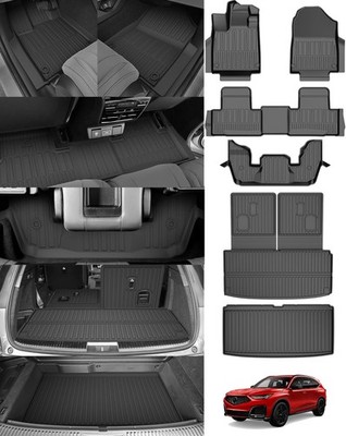 Original 2022-2026 MDX Floor Mats & Cargo Liner & Backrest Mat Full Sets for Acu