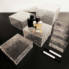 8PCS Buffet Risers Display Stands with 8PCS Mini Signs,Acrylic Cube Display R...