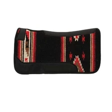 Weaver Contoured Saddle Pad Wool Blend Felt Liner Black/Red/Tan   31x32 