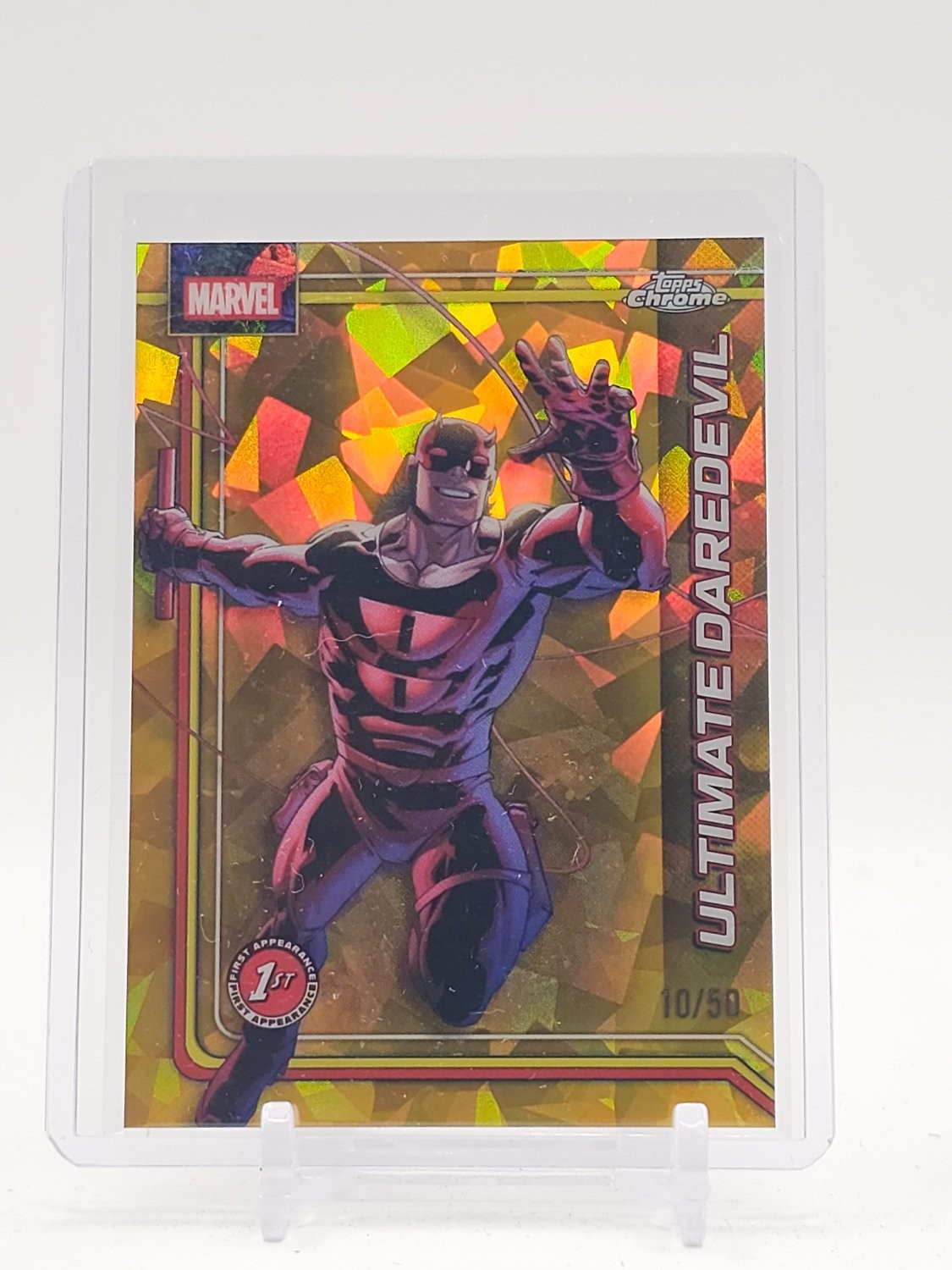ULTIMATE DAREDEVIL 2026 TOPPS CHROME SAPPHIRE MARVEL COMICS GOLD /50 ...