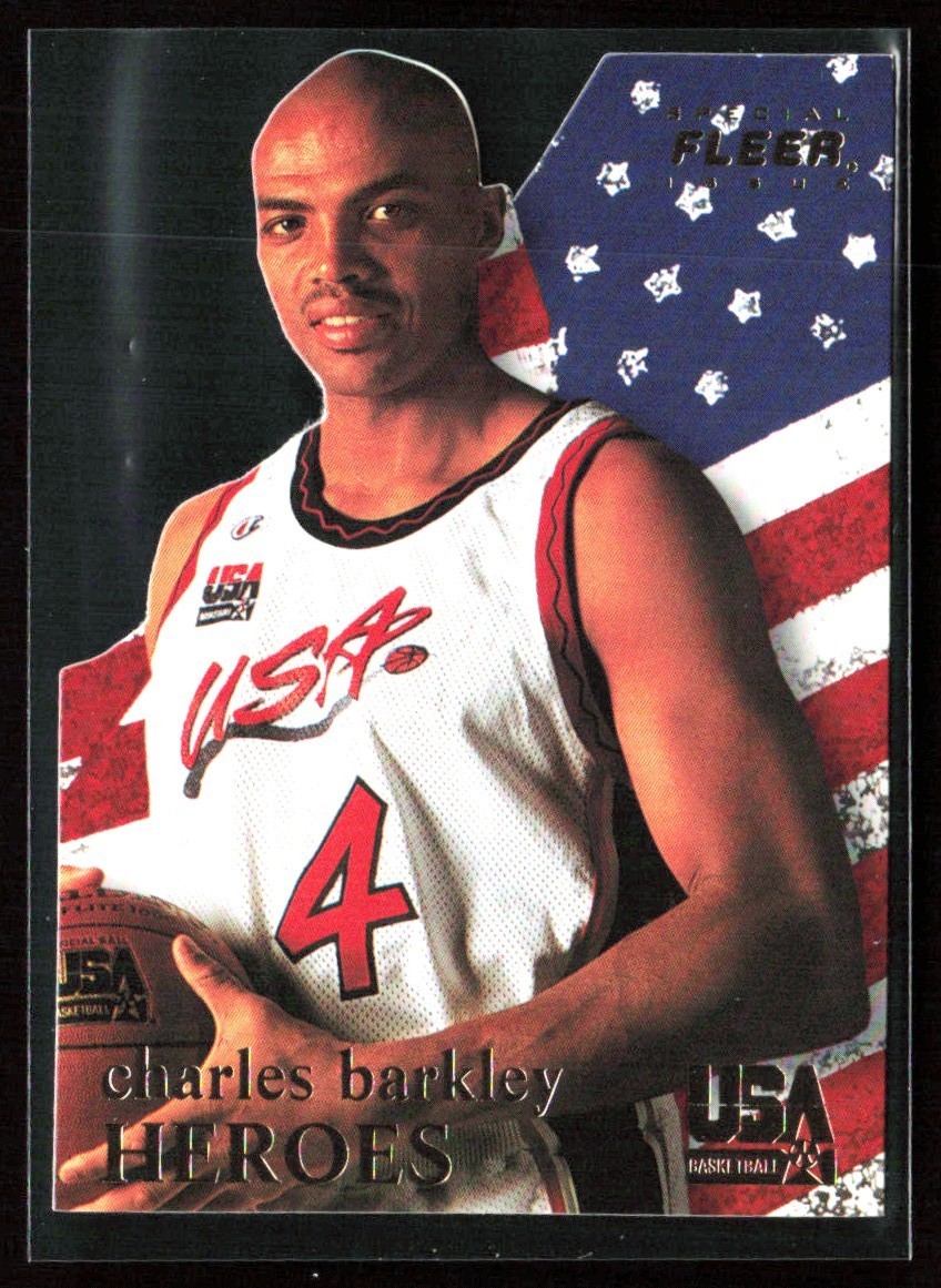 Charles Barkley 1996-97 Fleer Special Issue Die Cut Rare #M11 USA
