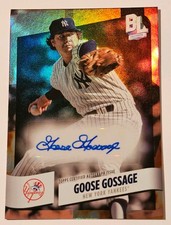 2024 Topps Big League Goose Gossage Electric Orange Foil Auto #BEF-GG Yankees 🔥