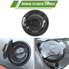 Carbon Fiber Gas Cap Fuel Filler Door Tank Cover For Dodge Challenger 2009-2019