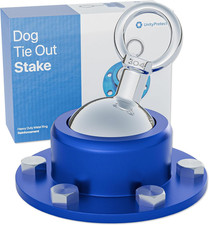 Dog Tie Out Cable and Stake for Camping, 360 Swivel Dog Tie Out Stake with 30...