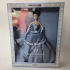 Wedgwood Barbie England Doll (1759 Satin Blue Dress By Mattel, #25641 NIB VTG)